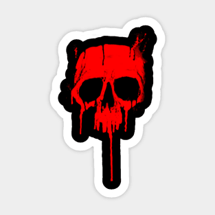 Classic Metal Graffiti Skull - Dripping Paint product Sticker